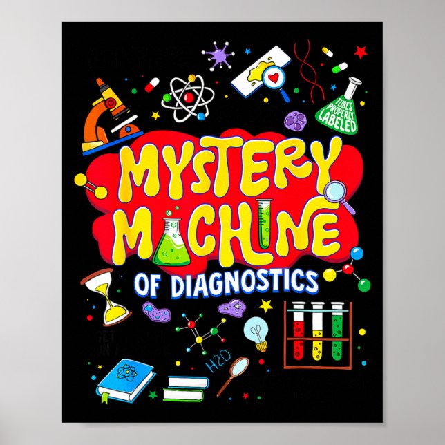 Mystery Machine Of Diagnostics For Men Women Tech  Poster (Front)