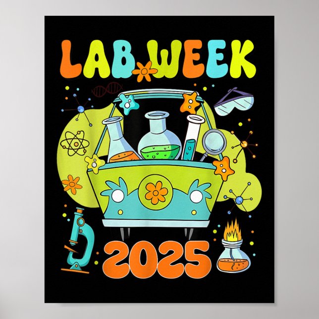 Mystery Machine Of Diagnostics Lab Week 2025 Med L Poster (Front)