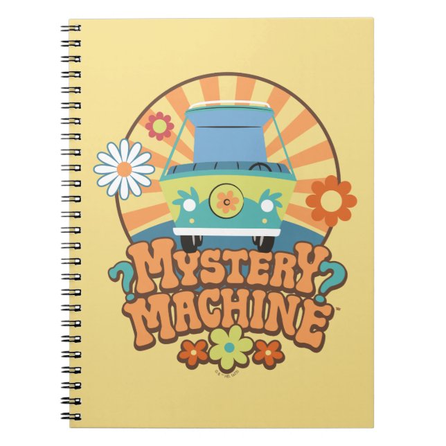 Mystery Machine Van Floral Graphic Notebook (Front)