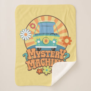 Mystery Machine Van Floral Graphic Sherpa Blanket