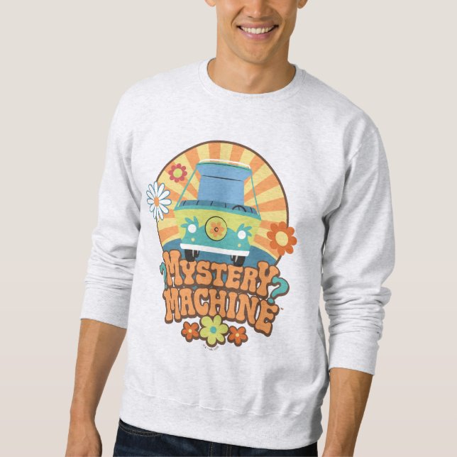 Mystery Machine Van Floral Graphic Sweatshirt (Front)