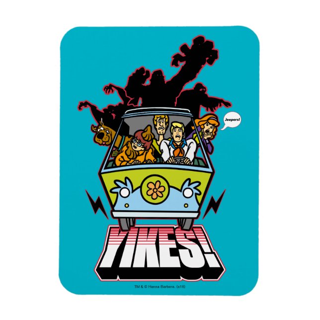 Mystery Machine "Yikes!" Graphic Magnet (Vertical)