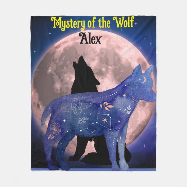 Mystery of the Wolf Fleece Blanket (Front)