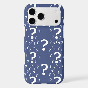 Mystery question mark riddle puzzle blue
