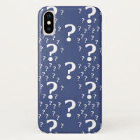 Mystery question mark riddle puzzle blue