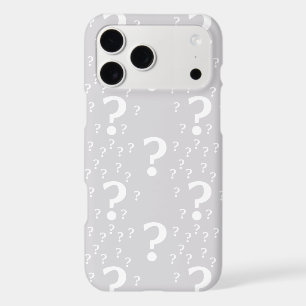 Mystery question mark riddle puzzle light grey
