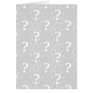 Mystery question mark riddle puzzle light grey