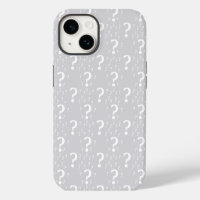 Mystery question mark riddle puzzle light grey