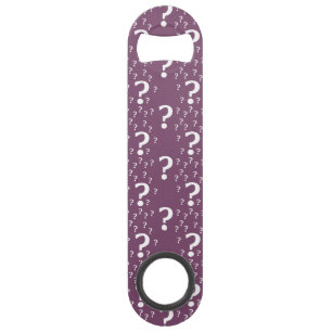 Mystery question mark riddle puzzle mauve