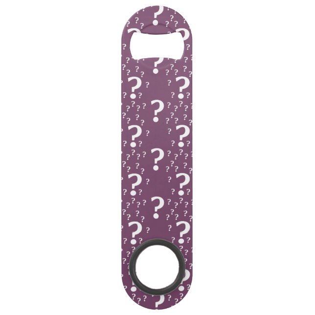 Mystery question mark riddle puzzle mauve (Front)