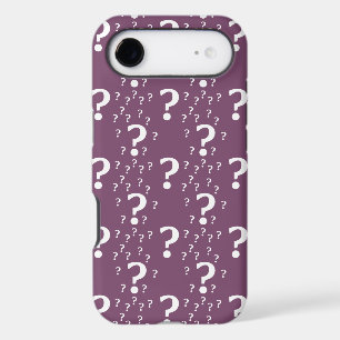 Mystery question mark riddle puzzle mauve