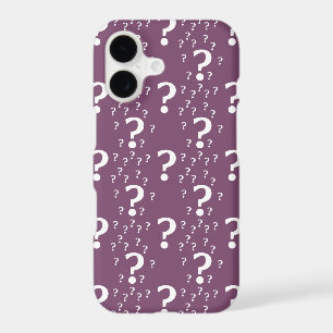 Mystery question mark riddle puzzle mauve