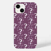 Mystery question mark riddle puzzle mauve