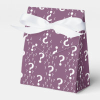 Mystery question mark riddle puzzle mauve