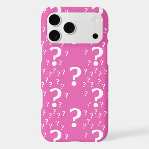 Mystery question mark riddle puzzle pink