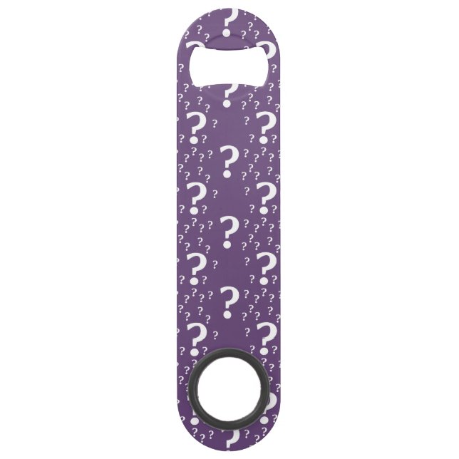 Mystery question mark riddle puzzle purple (Front)