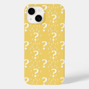 Mystery question mark riddle puzzle yellow Case-Mate iPhone 14 case