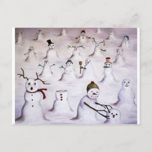 Mystery Revealed at Snowman Hill Postcard