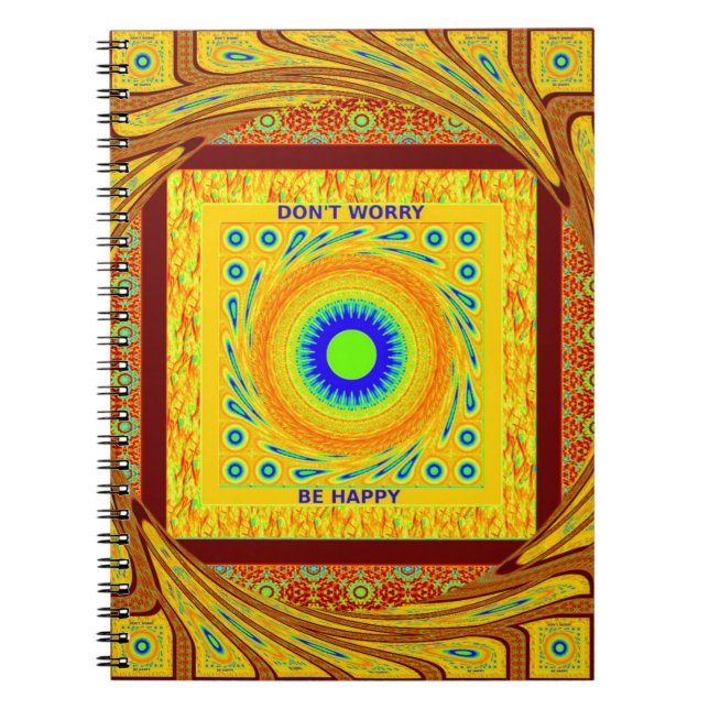 Mystic African Eye Wall Art: A Cyan Gaze Notebook (Front)