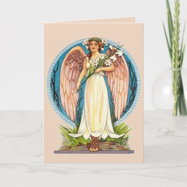 mystic angel greeting card (Front)