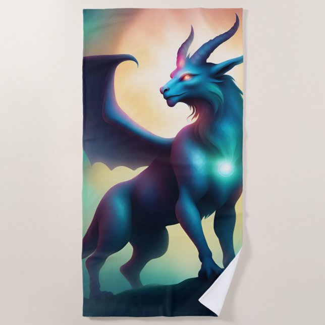 mystic animal beach towel (Front)