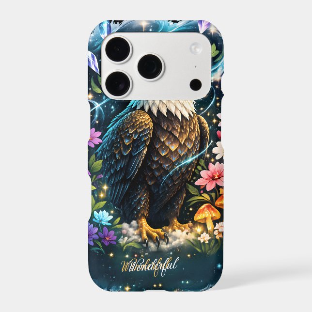 Mystic Bald Eagle Galaxy Floral iPhone 17 Pro Slim (Back)