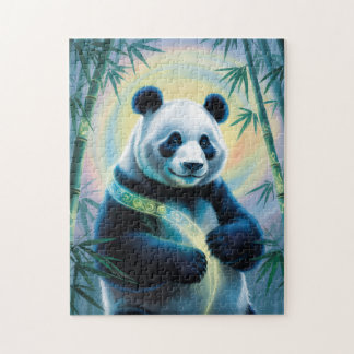 Mystic Bamboo Panda Jigsaw Puzzle
