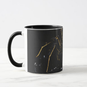 Mystic Black and Gold Spider Web Coffee Mug