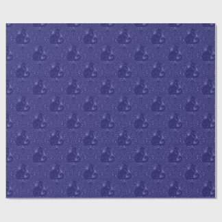 Mystic Black Cat in Cool Purple Wrapping Paper