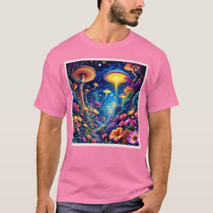 Mystic Bloom Forest Under Stars T-Shirt
