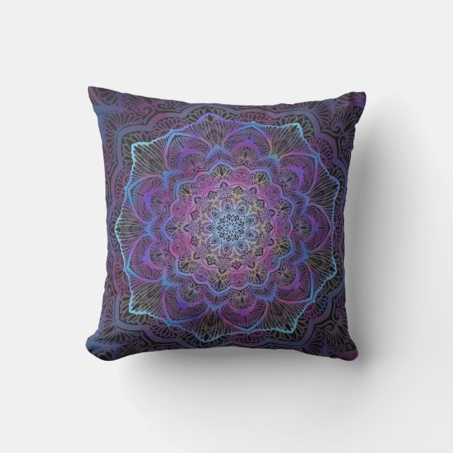 Mystic Bloom Mandala  Cushion (Front)