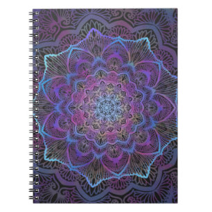 Mystic Bloom Mandala Spiral Notebook