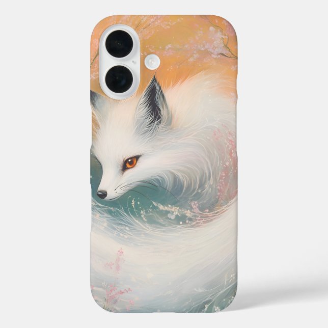Mystic Bloom Spring Fox Watercolor Case-Mate iPhone Case (Back)