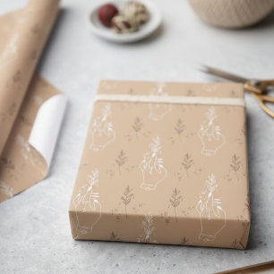 Mystic Bohemian Beige Wrapping Paper