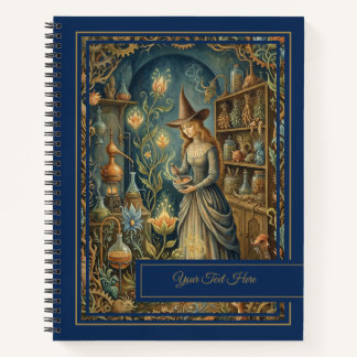 Mystic Botanica Vintage Herbal Witchcraft Grimoire Notebook