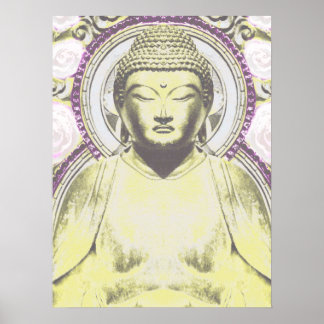 Mystic Buddha in Neutral Tones Poster