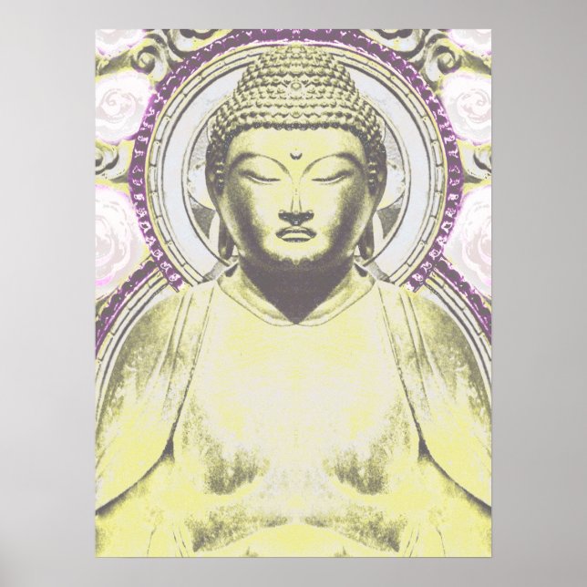 Mystic Buddha in Neutral Tones Poster (Front)