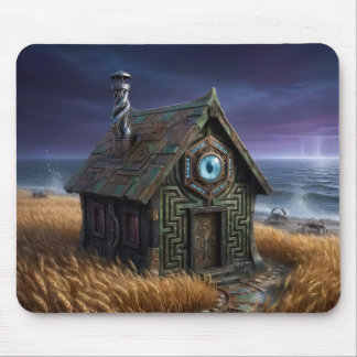 Mystic Cabin Along The Seashore Mouse Pad