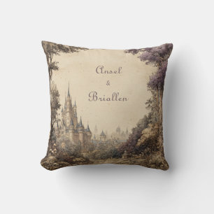 Mystic Castle Forest Wedding  Cushion