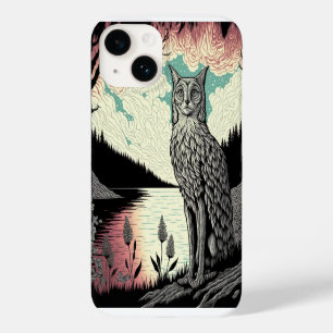 Mystic Cat Psychedelic Phone Case Witchy