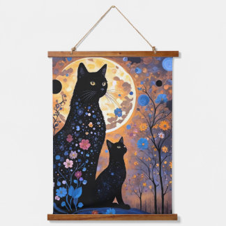 Mystic Cats Hanging Tapestry