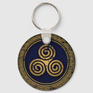 MYSTIC CELTIC SWIRLS CIRCLE KEY RING