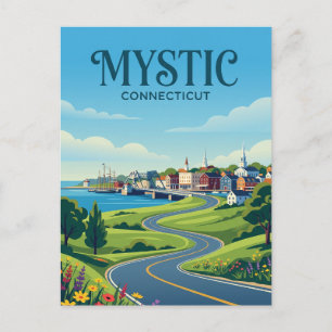 Mystic Connecticut Postcard