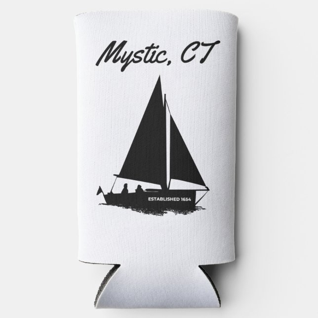 Mystic CT Seltzer Can Cooler (Front)