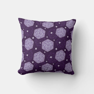 Mystic D20 Dice Pattern Pillow