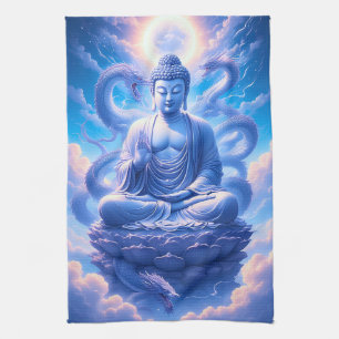 Mystic Dragon Buddha Meditation Tea Towel