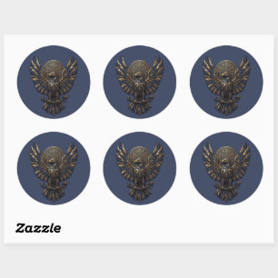 Mystic Eagle Classic Round Sticker