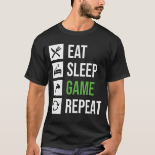 Mystic Eat Sleep Game Gym Tee T-Shirt