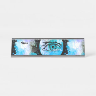 Mystic Elegance in Urban Contemporary Style Desk Name Plate
