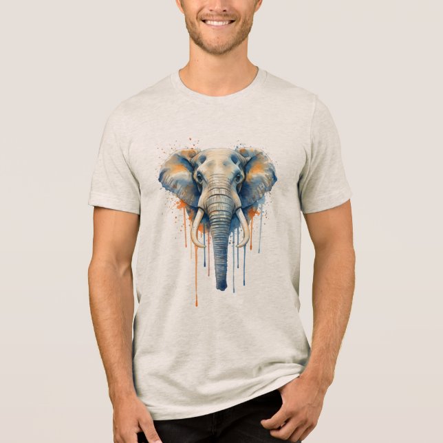Mystic Elephant Tri-Blend Shirt (Front)